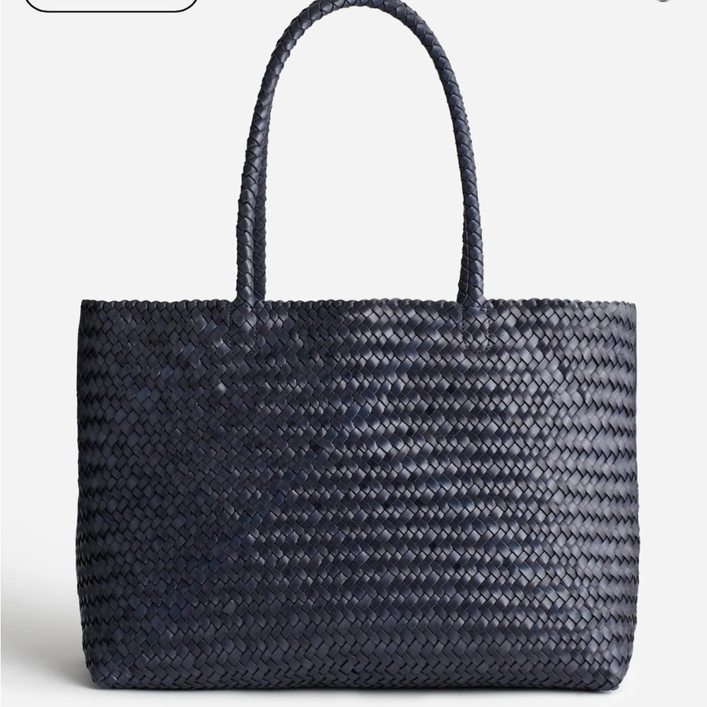 Madewell handwoven leather tote